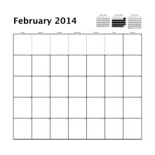 Simple Grid Square Calendar 2014.pdf #2