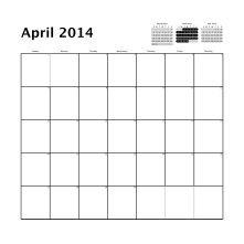 Simple Grid Square Calendar 2014.pdf #4