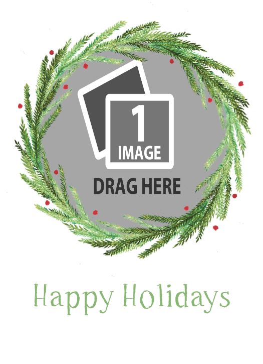 Happy Holidays - White