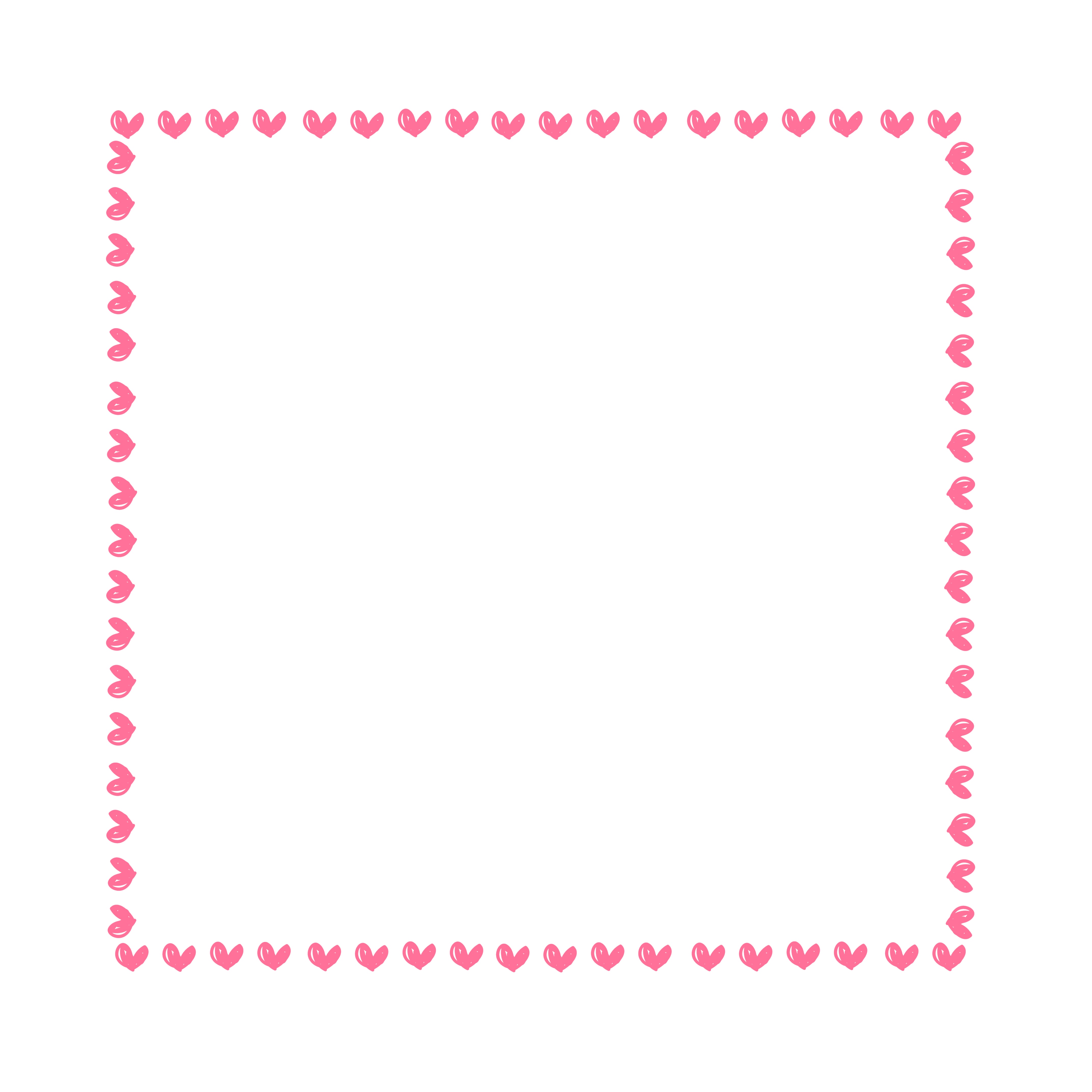 Border - Hearts - Pink