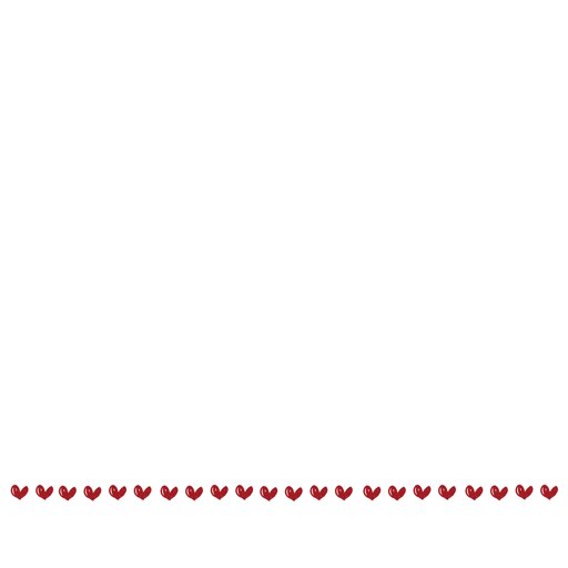 Bottom Only - Hearts - Red