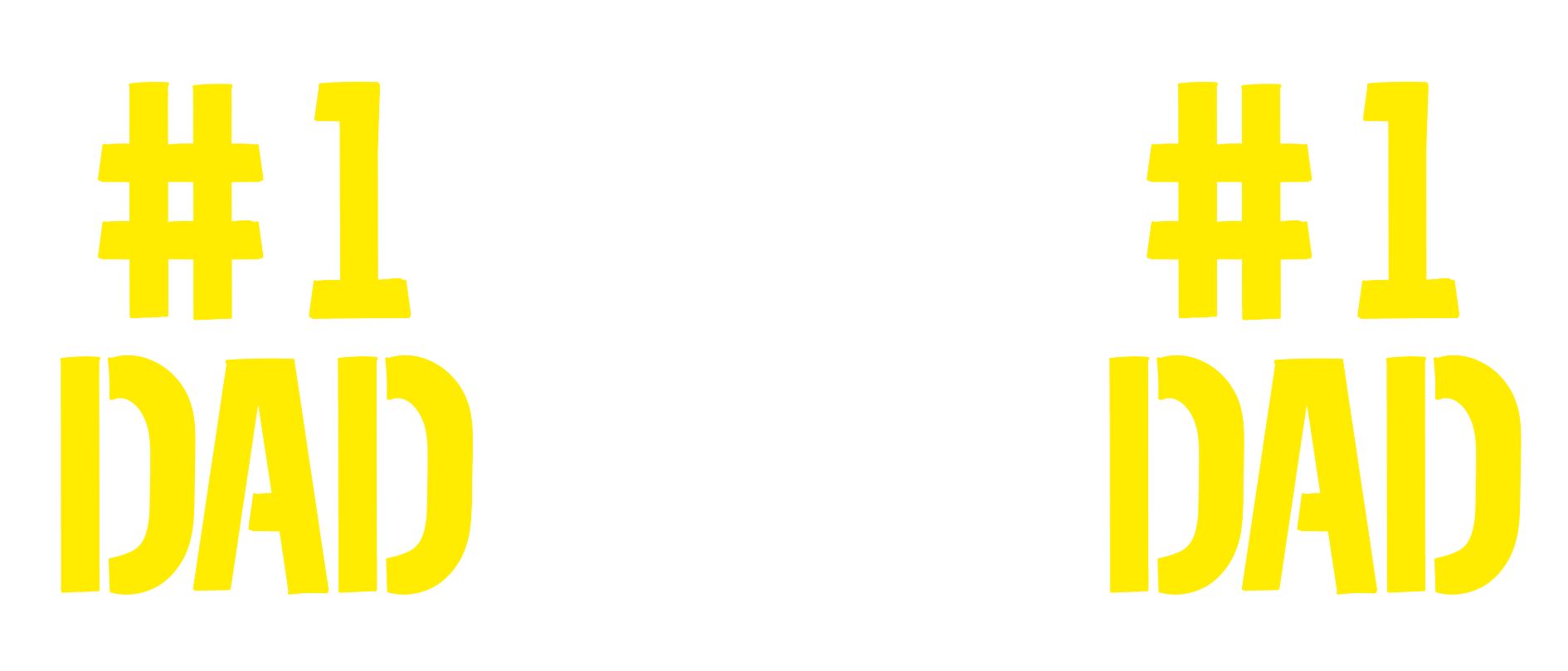 #1 Dad - Yellow