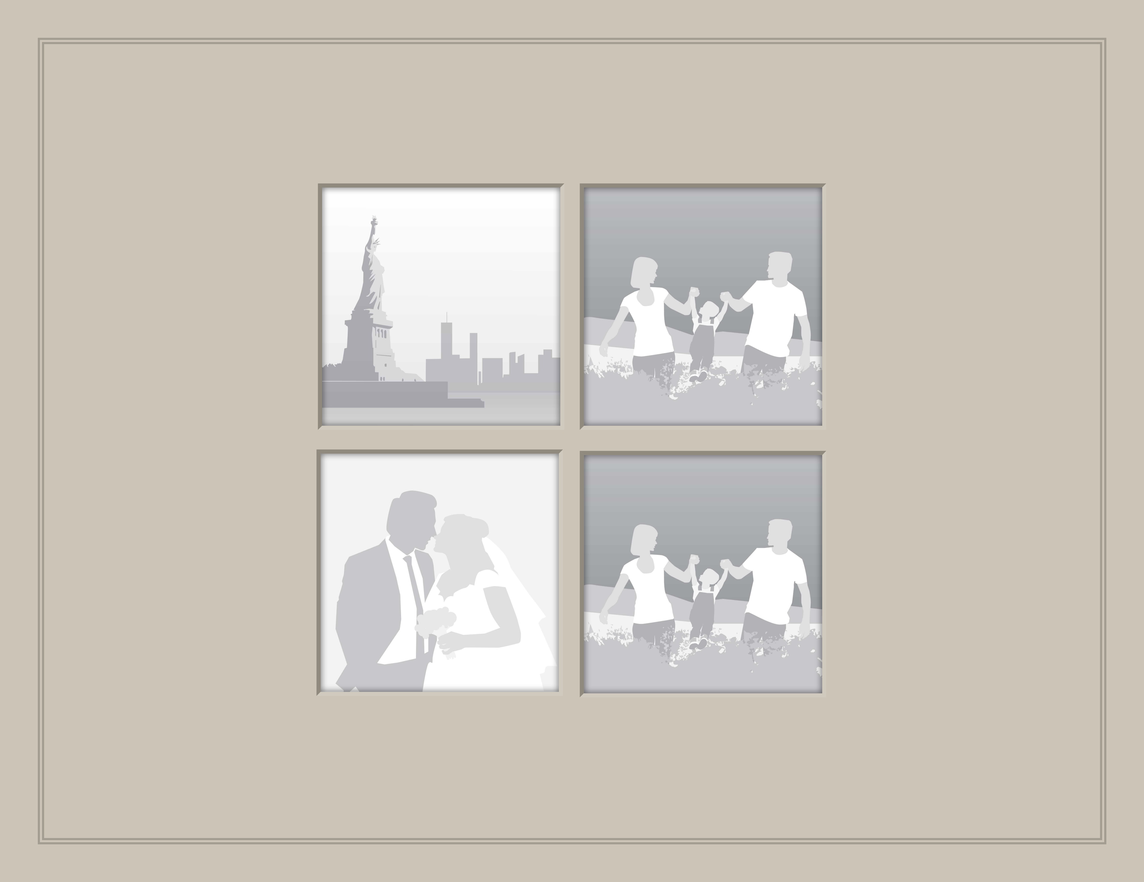 4 Square Photos - Grid