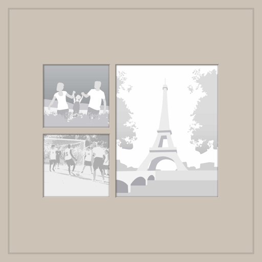 3-Up Portrait + Squares