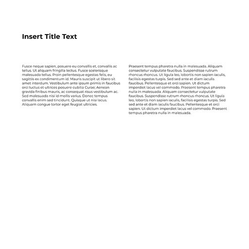Text 2 Column + Title