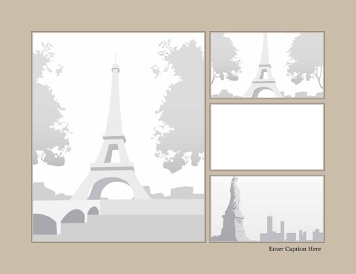 4-Up Large Portrait Left + Lower Caption